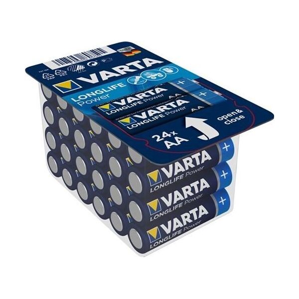 12X Varta 40884 Longlife Power LR6/AA (Mignon) (4906), 24 Pz. Scatola - Batteria Alcalino-Manganese (Alcalina), 1,5 V-image