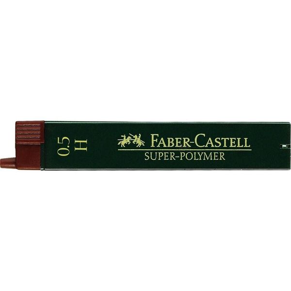 FABER-CASTELL 120511 SUPER-POLYMER Bleistiftminen H 0,5 Mm 12Er-image