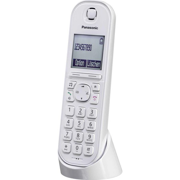 Panasonic KX-TGQ200 - Telefono Digitale Cordless - Dect\Gap - Funzione Di Chiamata A Tre - Bianco-image