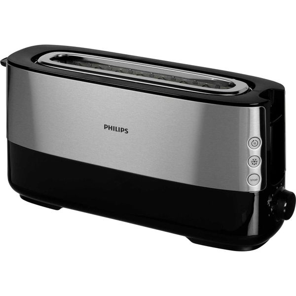 Philips | HD2692/90 Viva Collection | Tostapane | 950 W | Numero Di Prese 2 | Materiale Dell'alloggiamento Metallo/Plastica | Nero-image