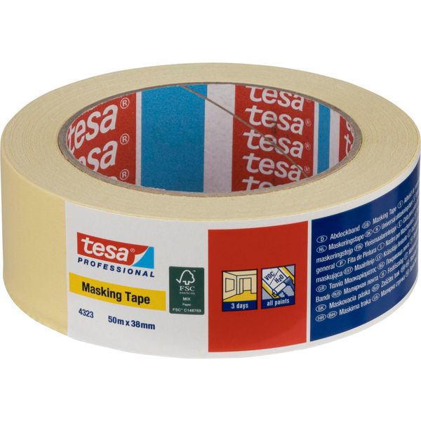 Nastro Adesivo Tesa 50M X 38Mm Standard Beige 04323-image