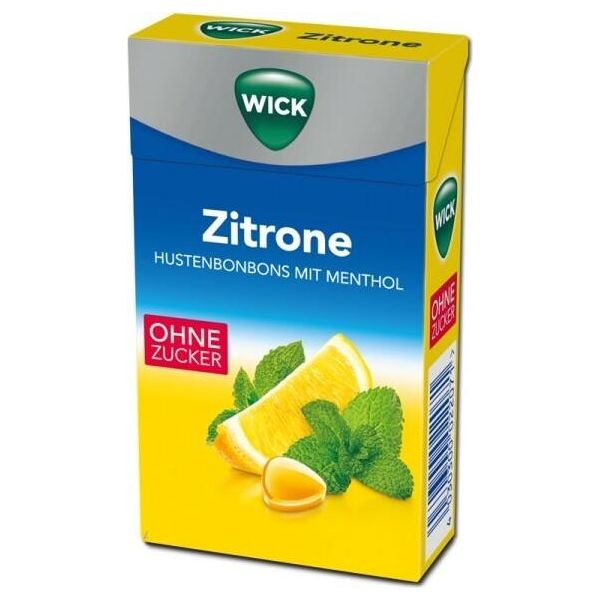 Wick Limone Pastiglie Per La Gola Senza Zucchero Con Mentolo Naturale 46G-image