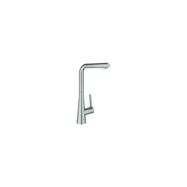 Grohe SpüLtischmischer Zedra Smartc Supersteel, Herausziehbare Dual-Brause (32553DC2)-image