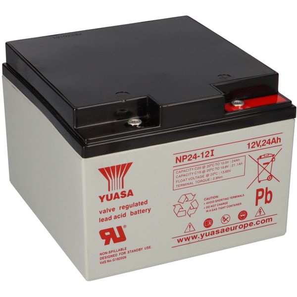Batteria Al Piombo Yuasa NP24-12I Pb 12V / 24Ah Vds, Filettatura Interna M5-image