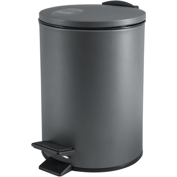 Cestino Per Cosmetici Spirella Da 3 Litri In Acciaio Inox Con Chiusura Ammortizzata E Cestino Interno "Adelar"" Cestino Per Bagno Cestino Per Rifiuti Softclose Antracite"-image