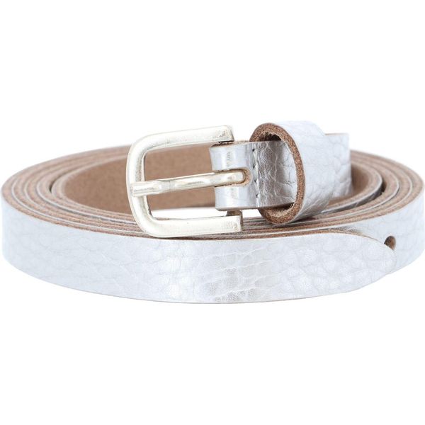 Vanzetti Pelle Cintura Chain Reaction 15Mm Metallic Belt W75 Silver Metallic Argentato-image