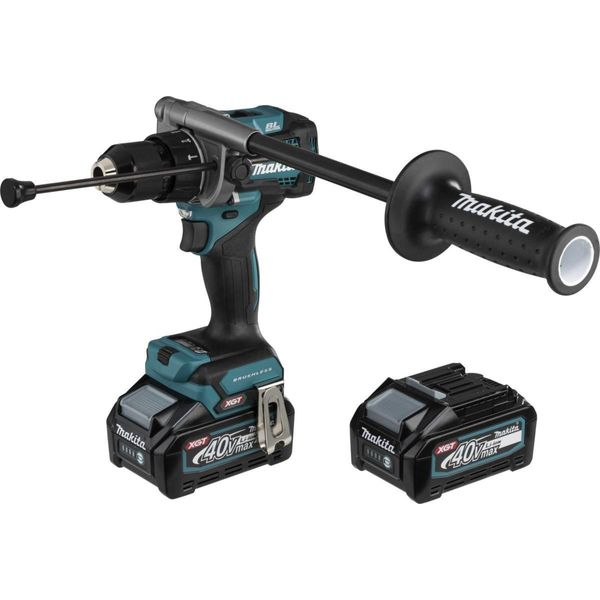 Makita HP001GD201 - Trapano Avvitatore A Percussione Rotante - A Batteria - 2 Velocità - Chiave Autocentrante 13 Mm - 140 N-M-image