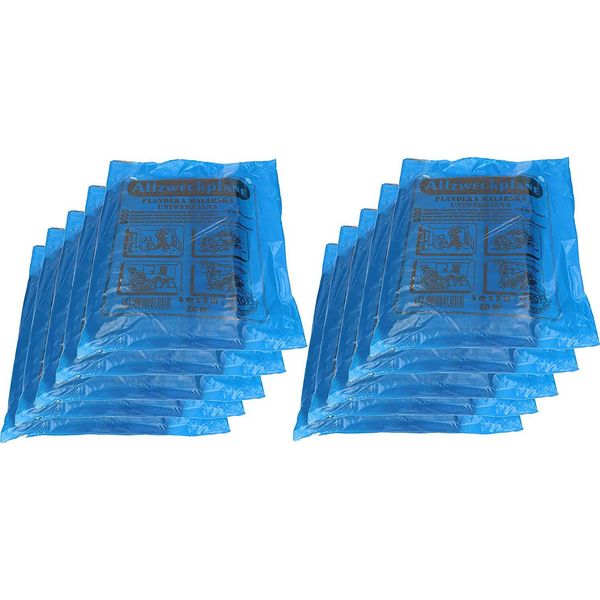 Kotarbau® Set Di 50 Pellicole Per Mascheratura 4X5M Pellicola Antipolvere Resistente Pellicola Per Edilizia Telone Di Plastica Pellicola Multiuso Telone Da Imbianchino Pellicola Da Imbianchino Per Ristrutturazioni E Traslochi-image