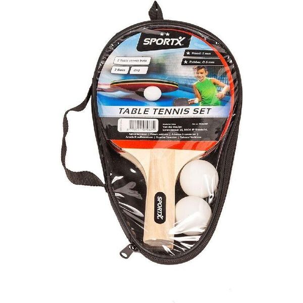 Sportx Set Da Tennis Da Tavolo Con Palline In Borsa **-image