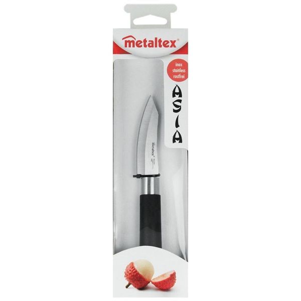 Metaltex Spelucchino Asia 19 Cm Acciaio Inox/Polipropilene Nero/Argento-image
