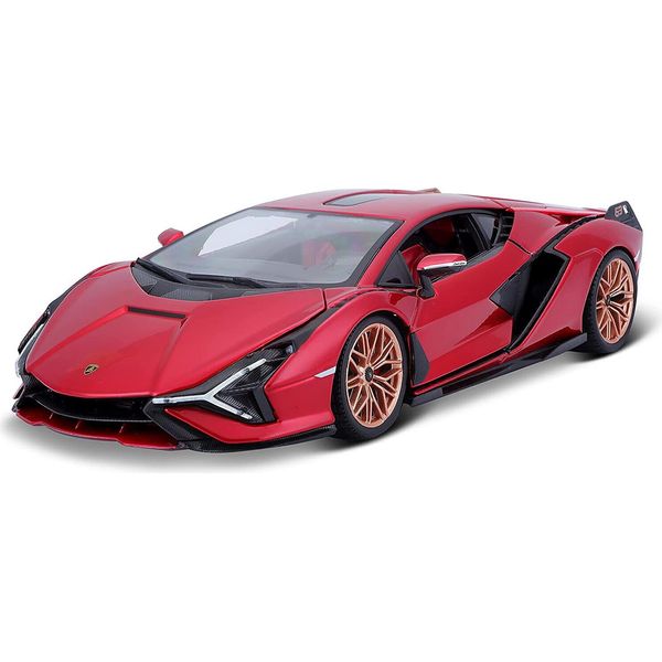 Bburago 18-11046 - Modellino Di Auto - Lamborghini Sian Fkp 37 (Rosso Metallizzato, Scala 1:18)-image