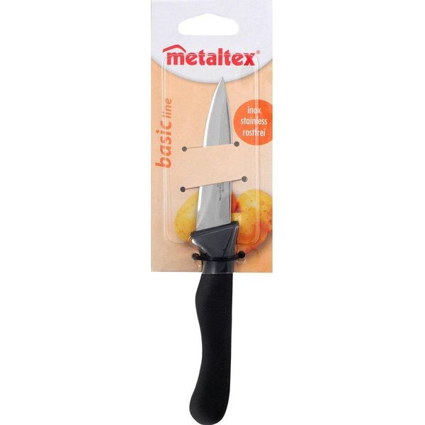 Metaltex Basic Line Coltello Da Cucina 21,5 Cm Acciaio Inox/Nero-image