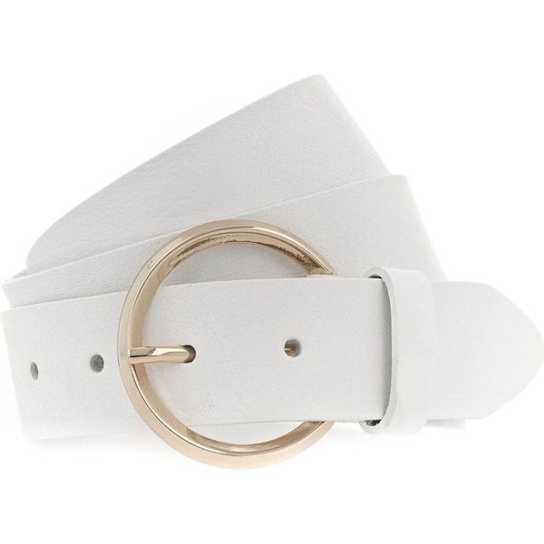 Vanzetti Pelle Cintura 35Mm Full Leather Belt W110 White Bianco-image