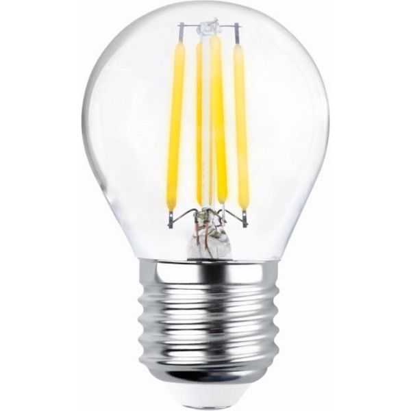 Lampada A Filamento E27 4W Led Lampadina D'epoca 470 Lm Bianco Caldo 2700K G45 Trasparente 3X Pezzi-image
