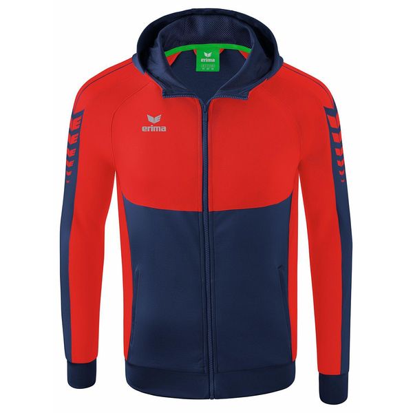 Erima Six Wings - Giacca Da Allenamento Con Cappuccio Uomo - New Navy / Red-image