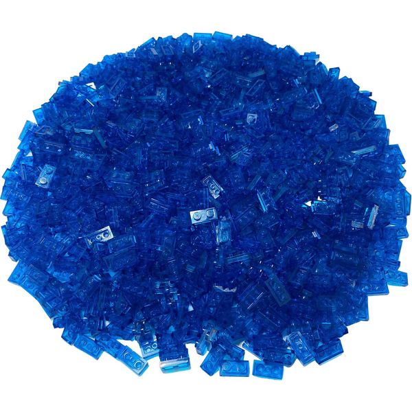 Lego® 1X2 Tavole Da Costruzione Blu Scuro - 3023 Nuovo! Quantità 100X-image