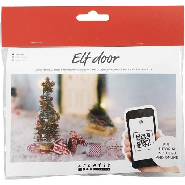Kit Artigianale "Albero Di Natale"", Accessori Per La Porta Di Babbo Natale Segreto Con Materiali E Istruzioni"-image