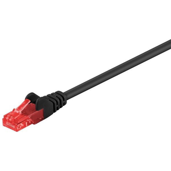 Goobay 68676 Cavo Patch Cat 6, U/Utp, Nero, 0,5 M - Miscela Di Rame Cca-image