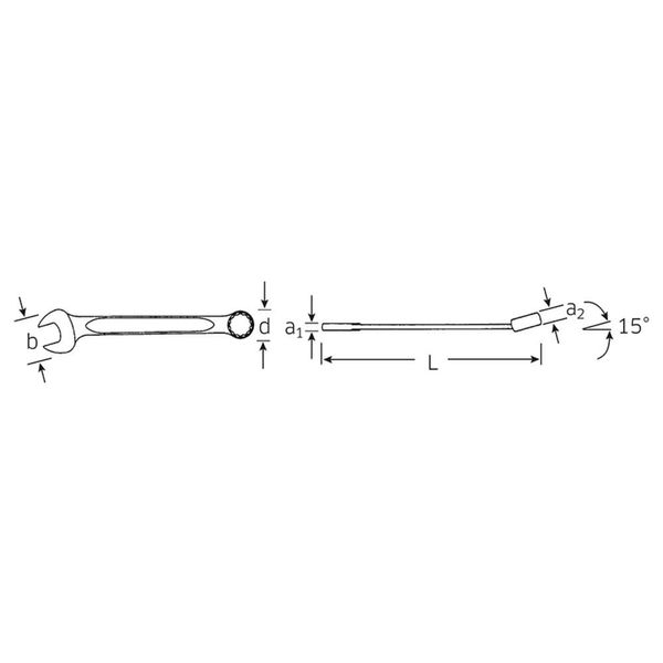 Stahlwille 40082626 13 26 Crowfoot Wrench Spanner Size (Metric) 26 Mm-image