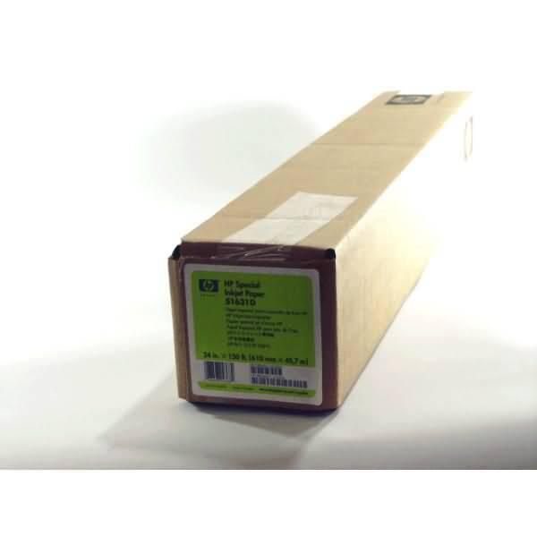 Carta A Getto D'inchiostro Hp 610/45,7/Special, Opaca, 24", 51631D, 90 G/M2, Carta, 610Mmx45,7M, Bianca, Per Stampanti A Getto D'inchiostro, Rotolo, Spec"-image