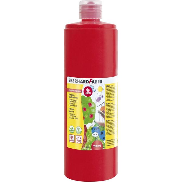 Eberhard Faber 578921 Eberhard Faber Vernice Per Dita Efa Color, Rosso Geranio, 750 Ml-image