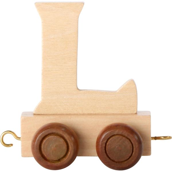 Small Foot Design 7471 Treno Delle Lettere In Legno, Vagone Delle Lettere L, Naturale (1 Pezzo)-image