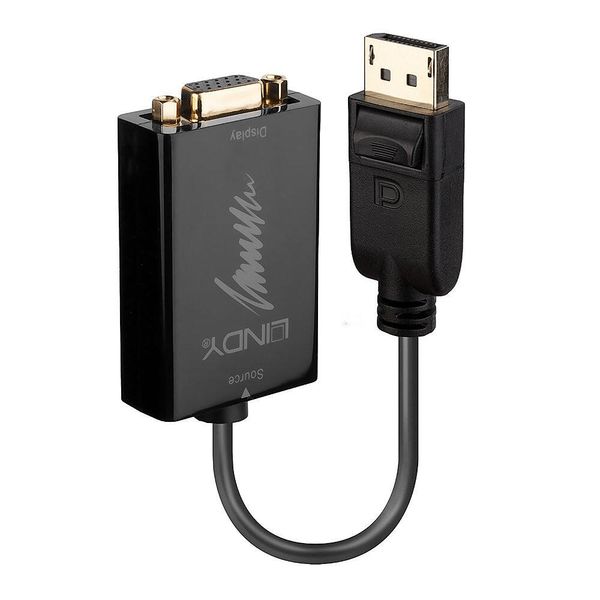 Lindy 41006 Dp An Vga Adapter Classic, Aktiv Displayport M An Vga F-image