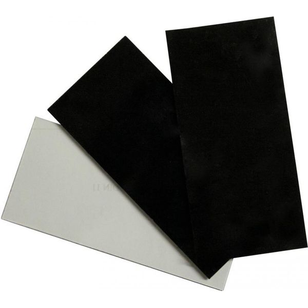 Set Di Vetri Protettivi 108 X 50 Mm 3 Pezzi Per Casco Da Saldatura GüDe Din 11-image