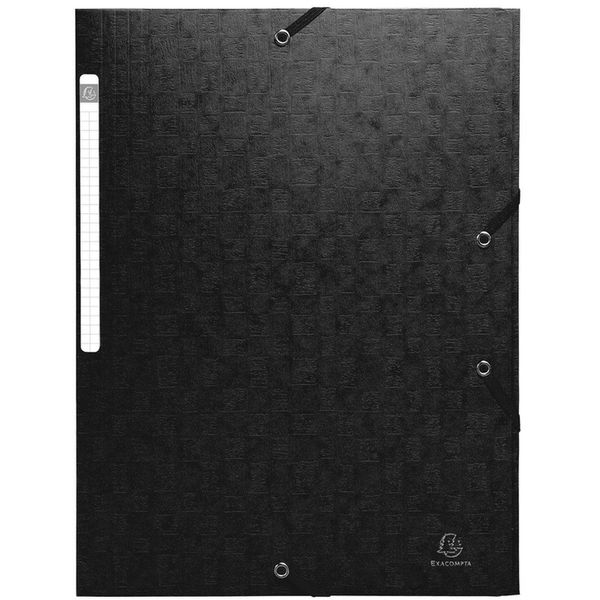 Cartella Exacompta 3 Lembi Scotten Manila Cartone 400G A4 Nero-image