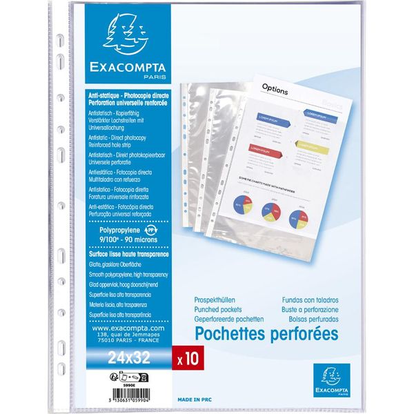 Exacompta 5990E Copertina Per Opuscolo Exacompta, Din A4+, Pp, Cristallina-image