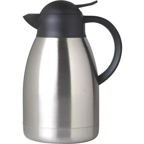 Isolierkanne 18/10 Edelstahl, Doppelwandig, Mit Einhandausguss, 1,50 Liter-image