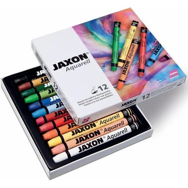 Jaxon 49412 Gesso Per Acquerello - Scatola Di Cartone Da 12 Colori-image