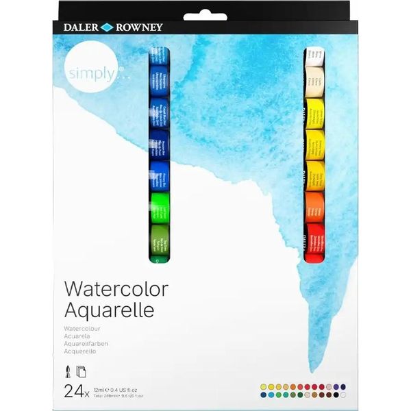 Daler Rowney Simply Set Di Colori Ad Acquerello 24 X 12 Ml-image