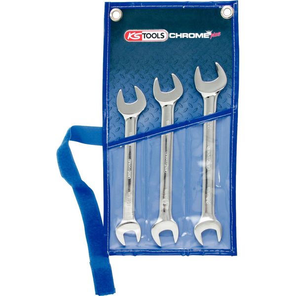 Ks Tools Chromeplus Set Di Chiavi Doppie Aperte, 3 Pezzi 518.0743-image