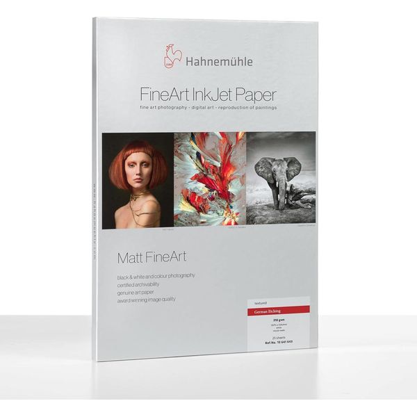 HahnemüHle 10641643 Carta Da Stampa Digitale Fineart, 310 G/M², Din A4, 210 X 297 Mm, Bianco-image