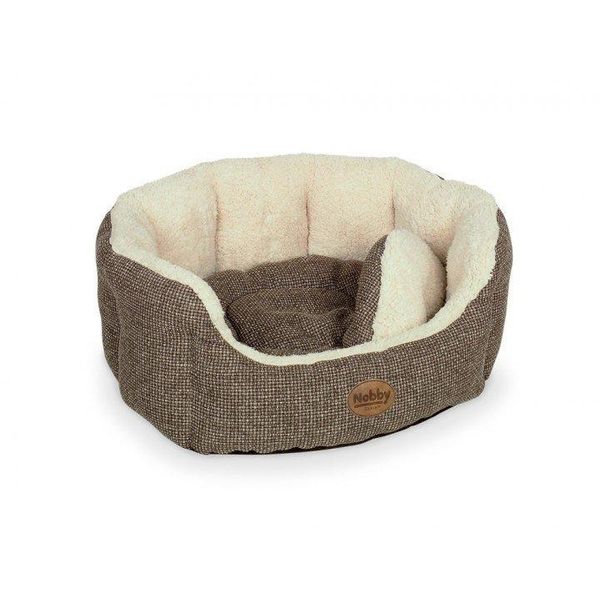 Letto Nobby Comfort Ovale "Alba"" L X P X A: 65 X 57 X 22 Cm Marrone"-image