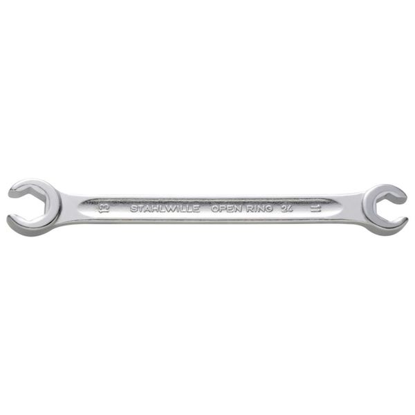 Stahlwille 24 Chiave A Doppio Anello Aperta, Angolata, OPEN-RING 9 X 11 Mm 41080911-image