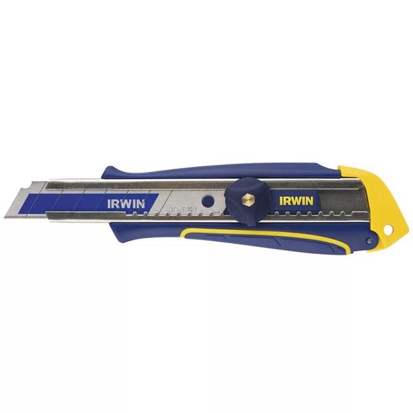 Irwin 10507580 Coltello Multiuso Blu, Giallo Coltello Con Lama A Scatto-image
