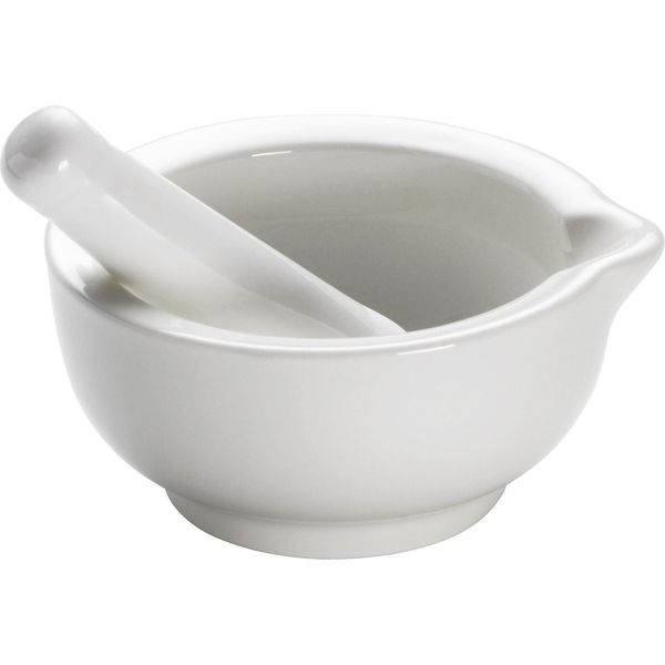 Mortaio Con Pestello Kitchen 9 Cm, Porcellana, In Confezione Regalo-image