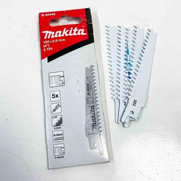 Makita Lama Per Sega Circolare JR100D / JR103D / JR105D 100 Mm - 6 Tpi - Bi-Metal - 5 Pz.-image