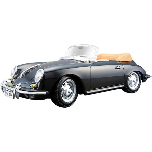 Bburago 18-22078 - Modellino Auto - Porsche 356B Cabrio 1961 (Nero, Scala 1:24) Modellino Auto-image