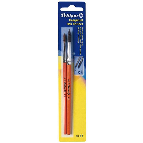 Pelikan Set Di Spazzole Per Capelli Tipo 23 2 Pezzi Assortiti 4 E 8-image