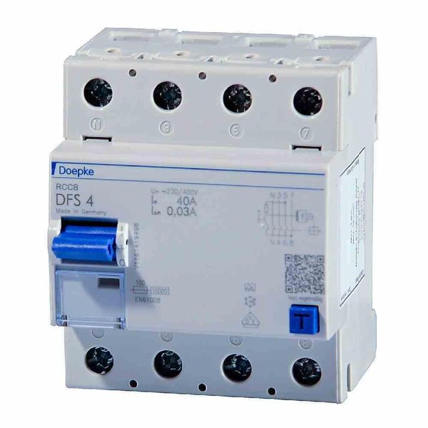 Doepke Fi-Schutzsch.40A DFS4A040-4/0,30-A Typ A 4-Polig 300Ma 230/400V DFS4-040-4/0,30-A (09136901)-image