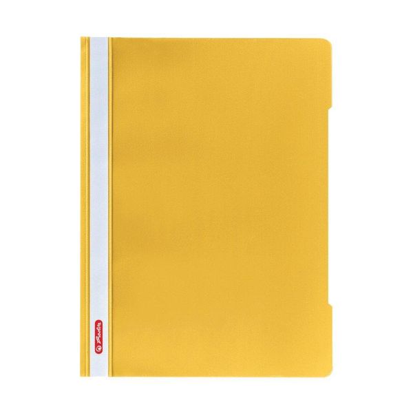 Raccoglitore A Fogli Mobili Herlitz "Quality"", Din A4, Pellicola Pp, Giallo"-image