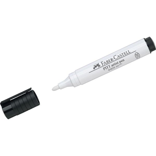 FABER-CASTELL Penna A Inchiostro Pitt Penna Per Artisti, Bianco-image