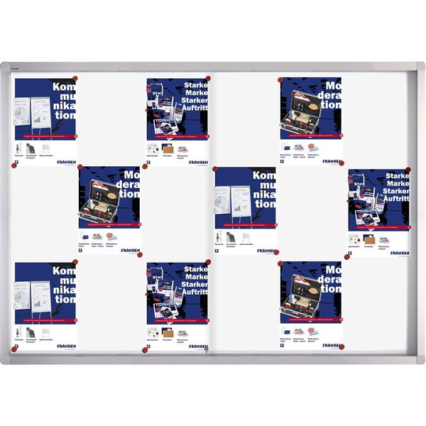 Vetrina Franken Pro Per 8X Din A4 Pannello Posteriore In Metallo-image