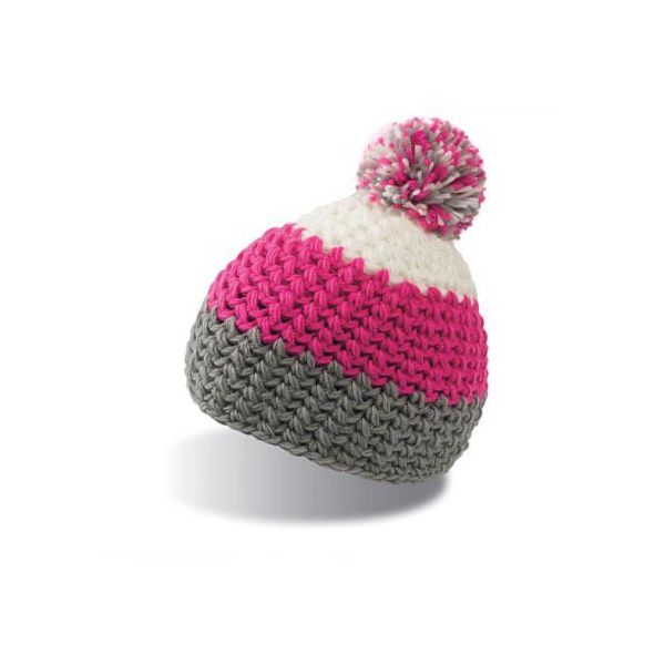 Cappello Invernale Atlantis Ever | Everest Beanie - Colore: Grigio/Rosa/Bianco - Taglia: Unica-image