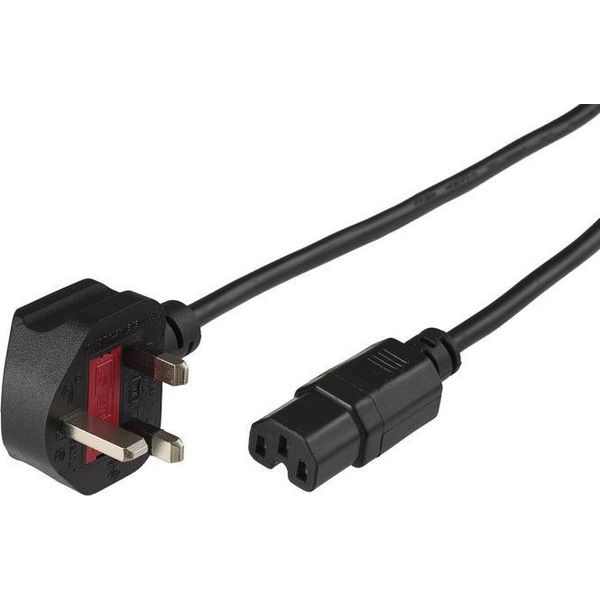 Microconnect - Cavo Di Alimentazione - Bs 1363 (M) A Iec 60320 C15-2 M - Nero - Gran Bretagna E Irlanda Del Nord-image