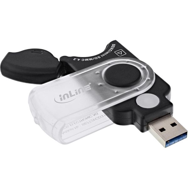 Lettore Di Schede Mobili Inline® 66772I Usb 3.0, Per Sd, Sdhc, Sdxc, Microsd-image