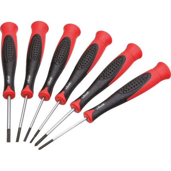 Set Di Cacciaviti Elettronici ∙ V4303 ∙ Profilo Phillips Ph, Profilo A Taglio ∙ 6 Pezzi ∙ 1,6 - 2 - 2,4 - 3 Mm - Ph 00 - Ph 0 ∙ Numero Di Utensili: 6-image